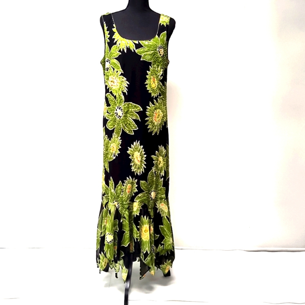 Ashley Stewart -vintage beaded special occasion dress Size:14/16.